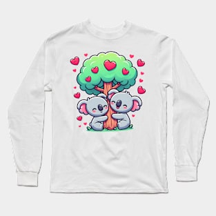 Valentine's Cartoon Delights T-Shirt Long Sleeve T-Shirt